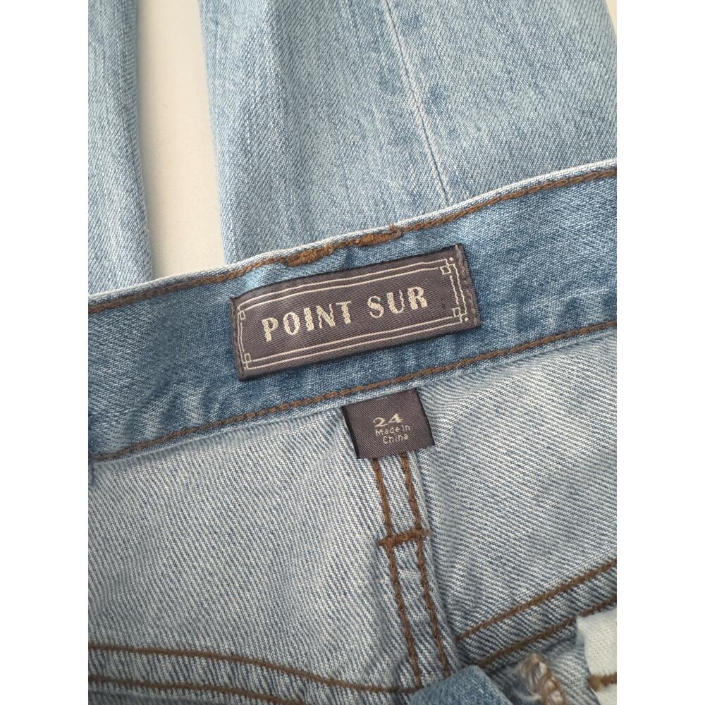 Point Sur - High-Rise Straight Leg Women's Jeans — Light Blue - Picture 6 of 7
